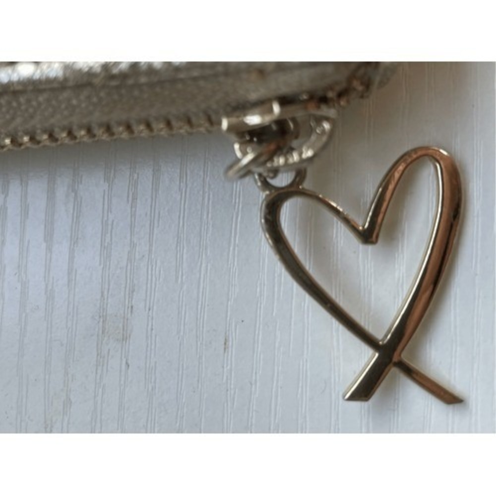 Victoria's Secret Gold Metallic Chevron Wallet & Black‎ Studded Card Case Set - Picture 6 of 11